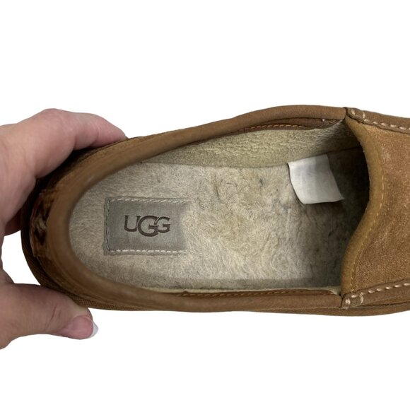 UGG Dex Indoor Outdoor Suede Wool Slip On Slipper Loafer Men's size 7 - Picture 5 of 11